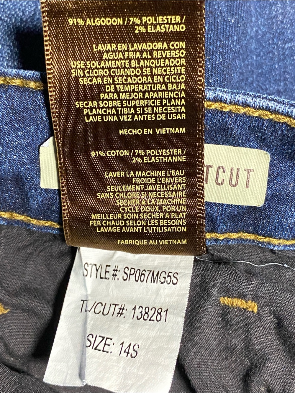 Kut from the Kloth Baby Bootcut Jeans 14S Dark Wash High Rise Stretch Denim Slim - Picture 16 of 16